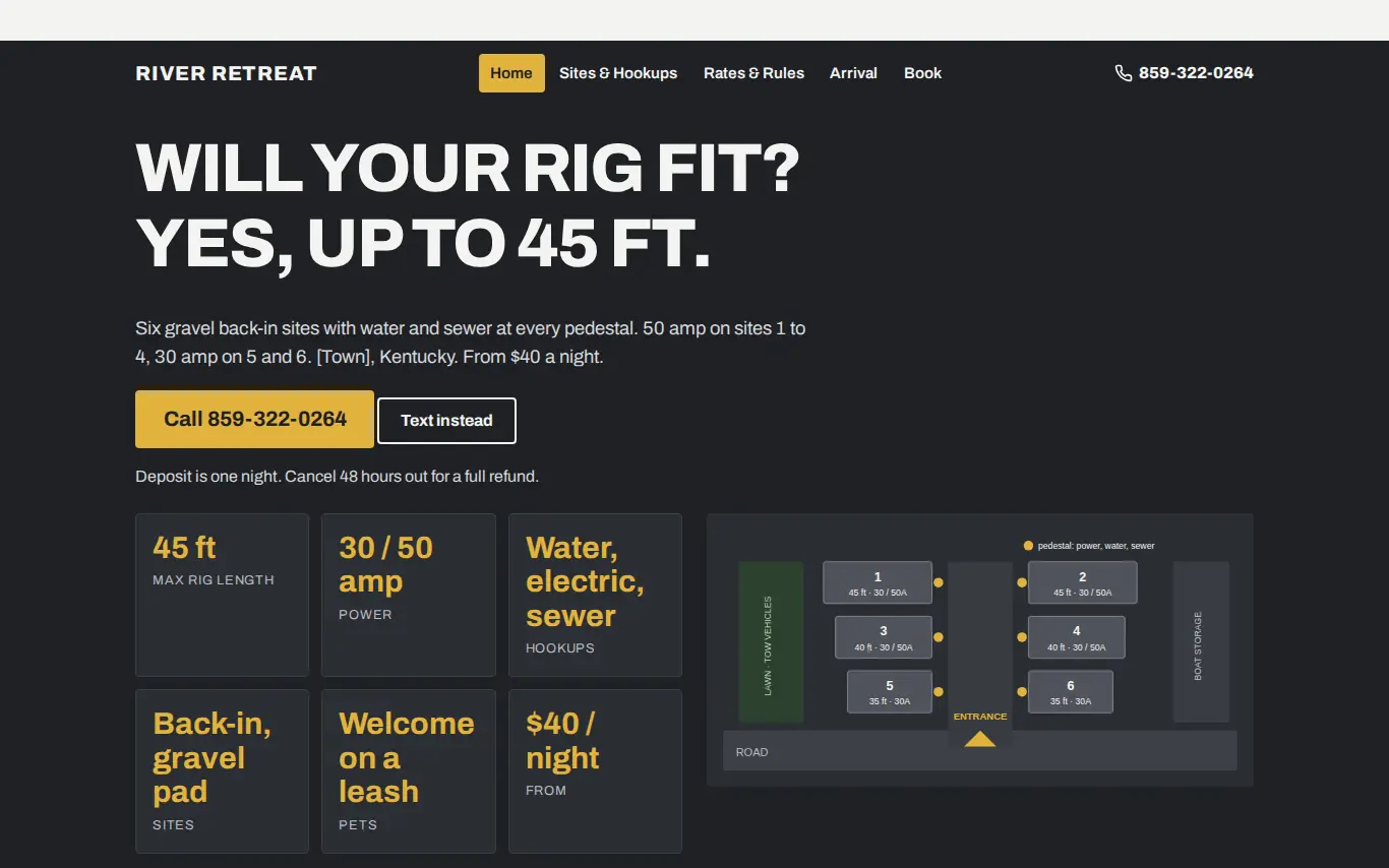 Pedestal homepage preview
